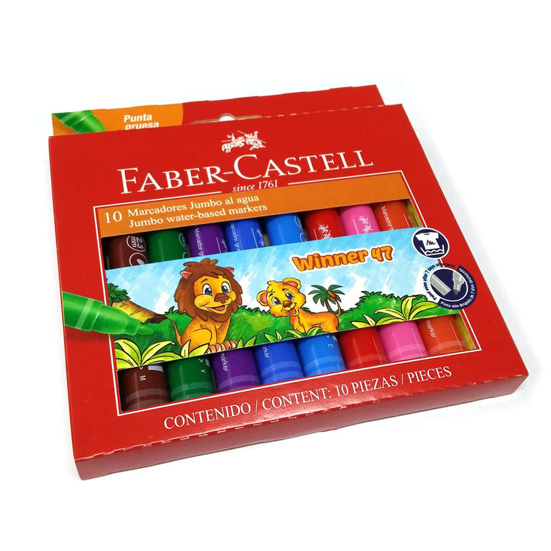 MARCADORES FABER CASTELL WINNER 47 X 10 COL 654711