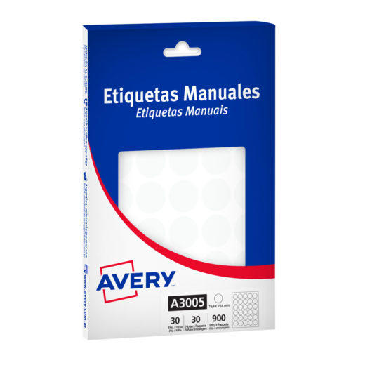 ETIQUETAS BLANCAS AVERY 3048- 103 X 150 MM-CAJA