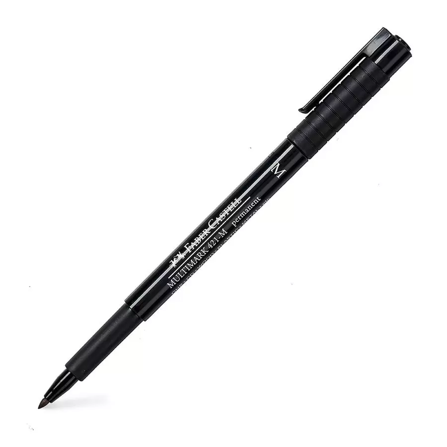 MARCADOR FABER CASTELL OH-LUX P/RETROPROY 421 M NEGRO 154499