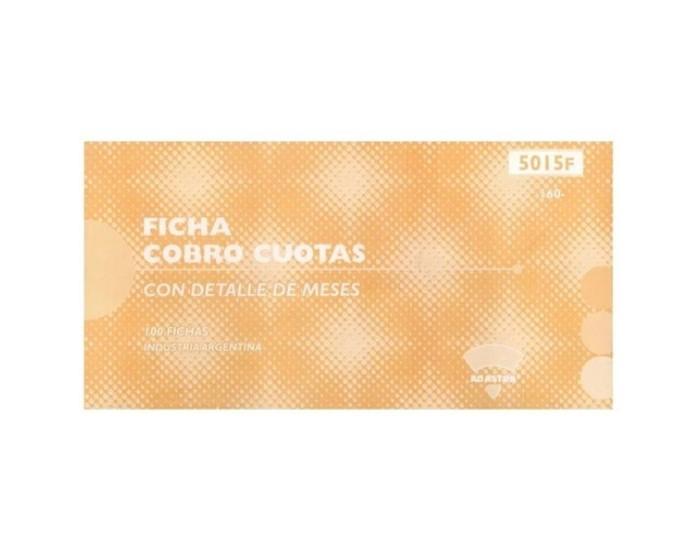 TALONARIO AD-ASTRA FICHA COBRO CUOTAS MENSUAL CH.5015F (160)