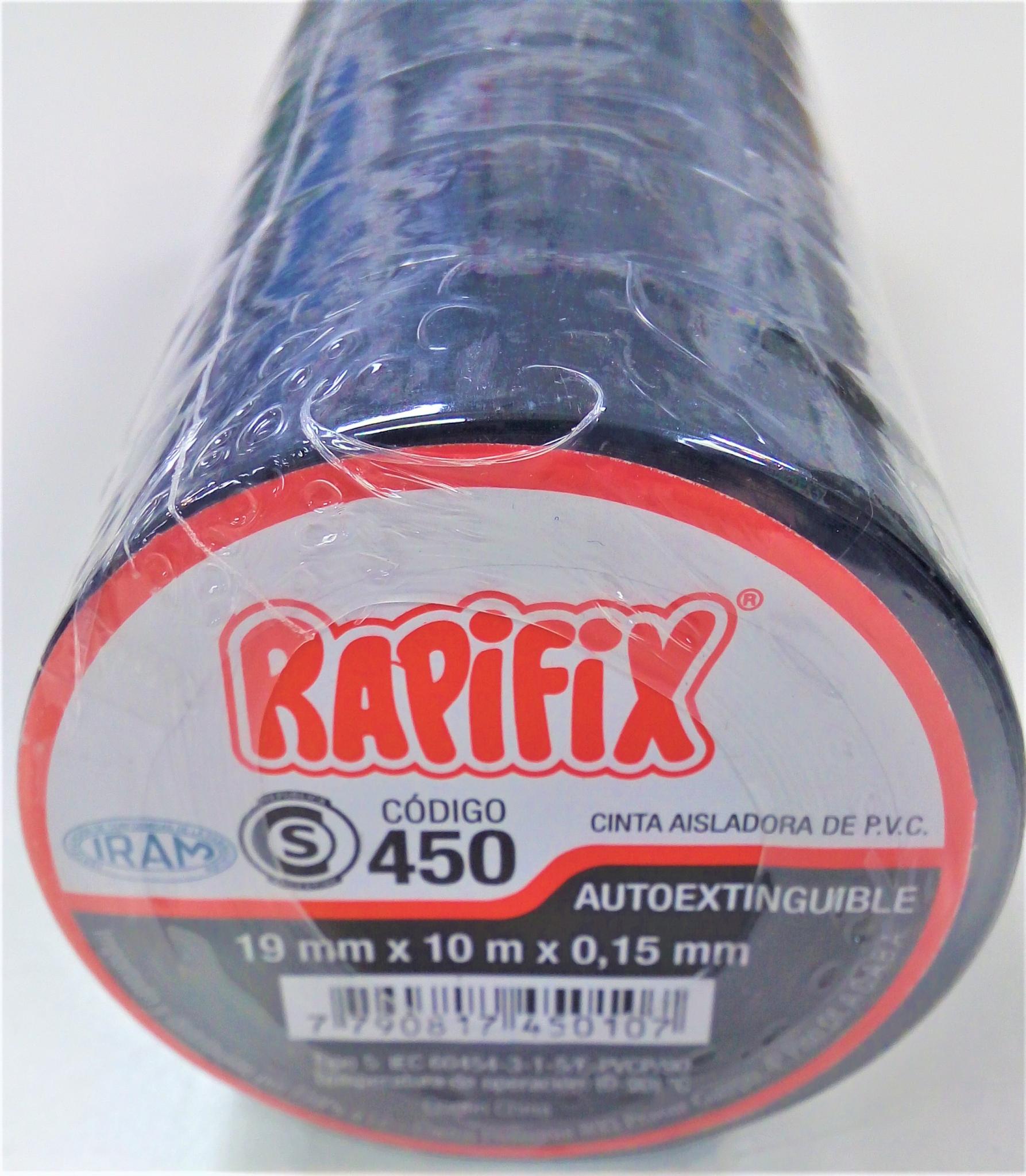 CINTA ADHESIVA PVC X 10 MTS. RAPIFIX 450