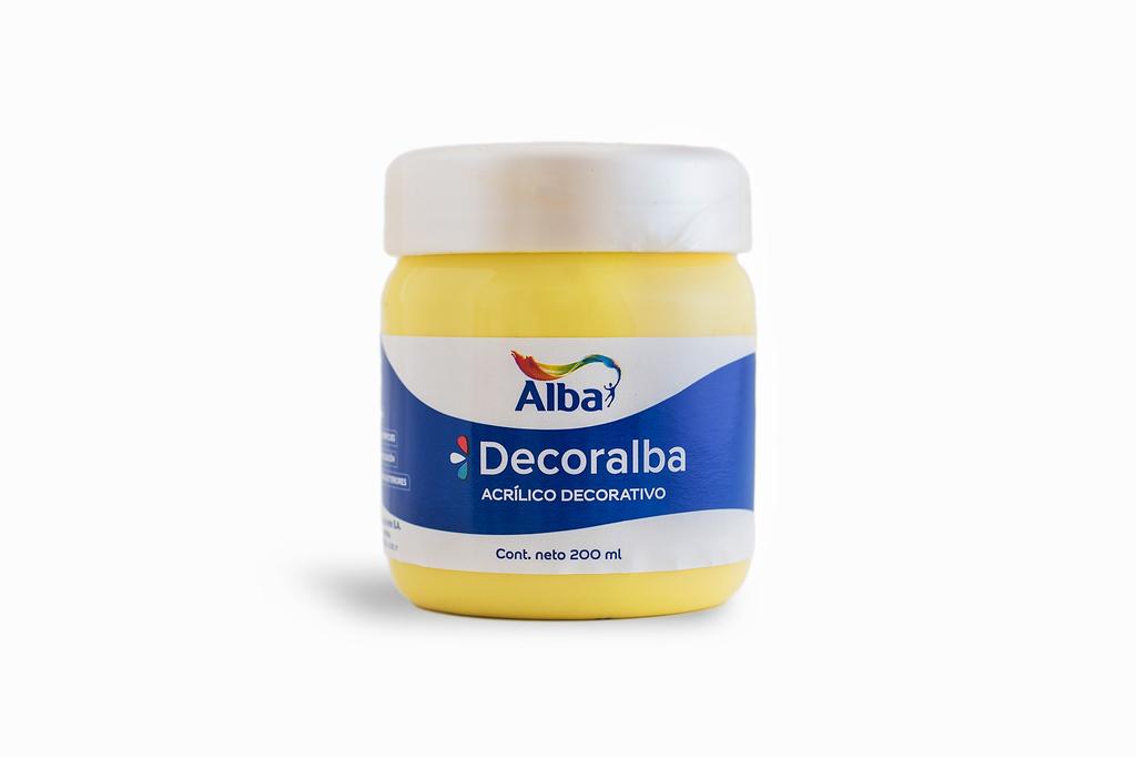ACRILICO ALBA DECORALBA 200 ML AMARILLO LIMON 472