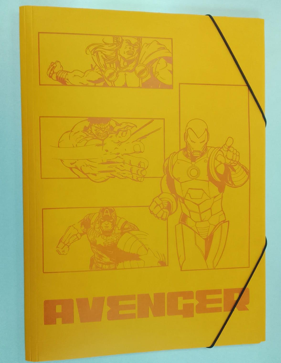 CARPETA 3 SOLAPAS C/ELASTICO OFICIO AVENGER HISTORIETAS L5CESAGHS