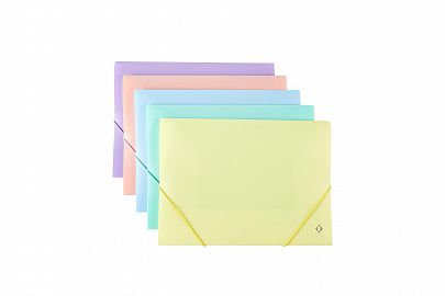 CARPETA 3 SOLAPAS C/ELASTICO OFICIO PASTEL CELESTE THE PEL 6050