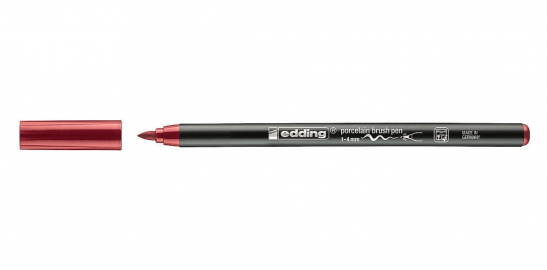 MARCADOR EDDING 4200 P/PORCELANA CARMESI
