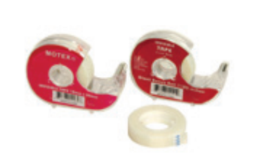 CINTA ADHESIVA TRANSPARENTE MOTEX 12 MM X 25 MTS C/RACIONADOR-100030