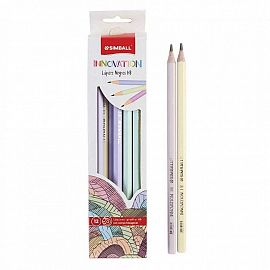 LAPIZ GRAFITO NEGRO SIMBALL INNOVATION PASTEL HB X 12 -