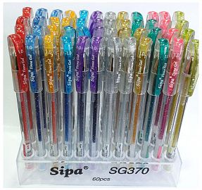 ROLLER GEL GLITTER SIPA C/U-SG370