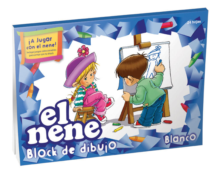 BLOCK P/DIBUJO EL NENE Nº 5 BLANCO X 24 HS 210528