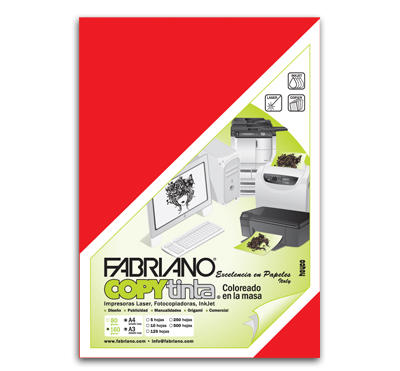 PAPEL COLOR FABRIANO A4 80 GRS BLISTER X 20 HS COPYTINTA (808484)