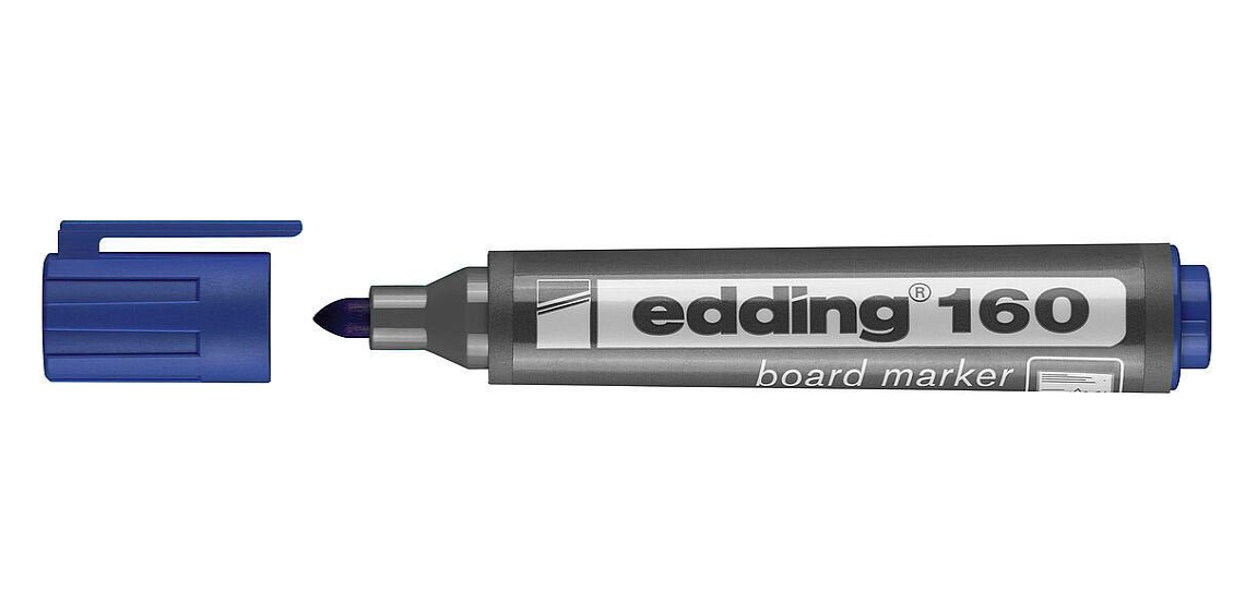 MARCADOR EDDING 160 P/PIZARRA AZUL CPO PLAST NO RECARGABLE-003