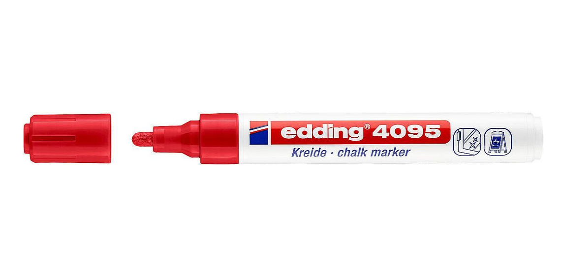 MARCADOR EDDING 4095 DE TIZA ROJO CPO PLAST-002