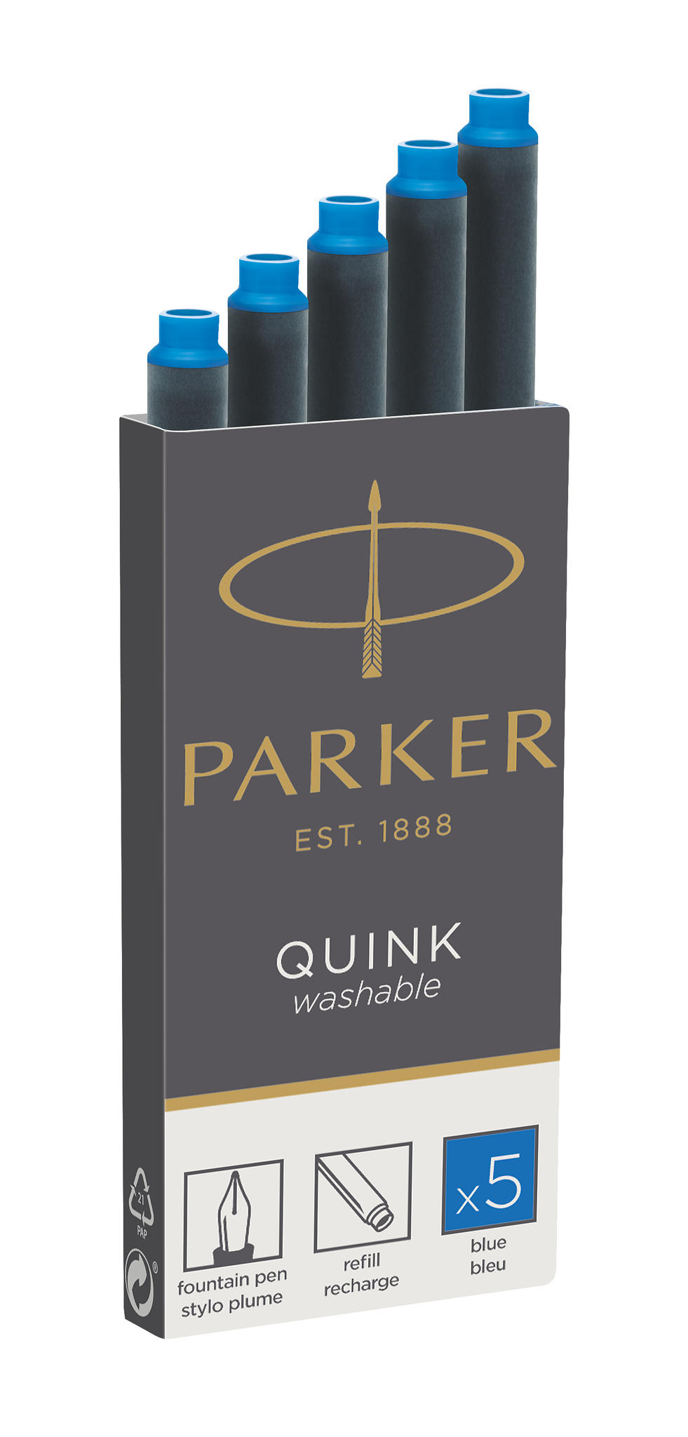 CARTUCHOS PARKER X 5 UN AZUL 1950383