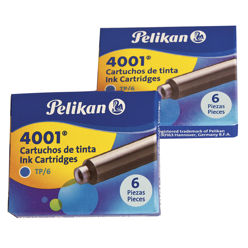 CARTUCHOS PELIKAN X 6 UN AZUL