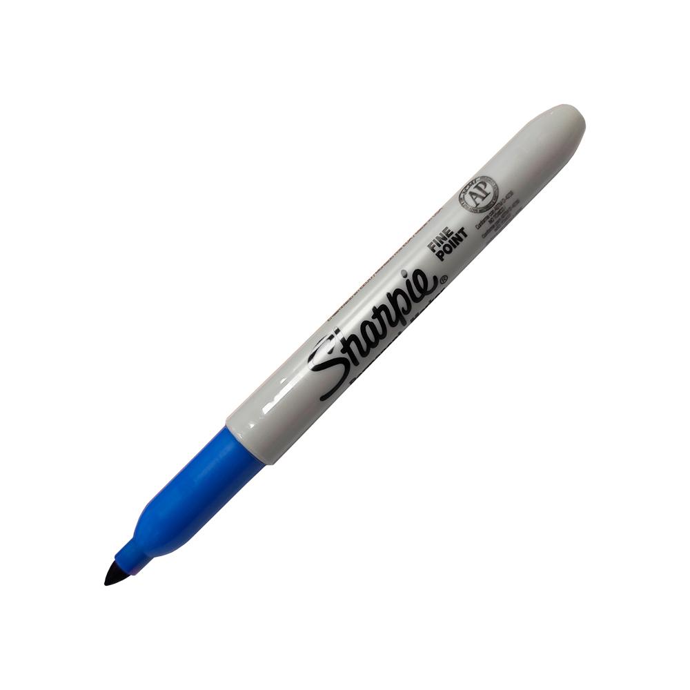 MARCADOR SHARPIE PTA FINA AZUL C/U 1812764