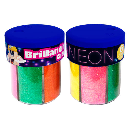 MANUALIDADES GIBRE POTE NEON..X 6 UN MTJF-48 R