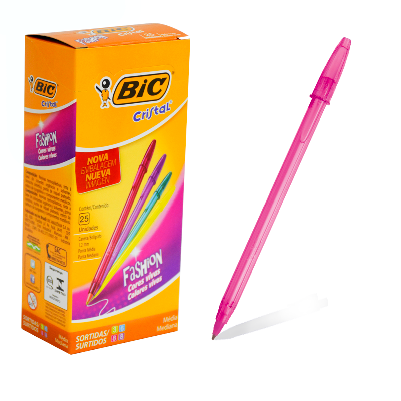 BOLIGRAFO BIC SHIMMERS COLORES SURTIDOS X 25 UN (FASHION) 902507