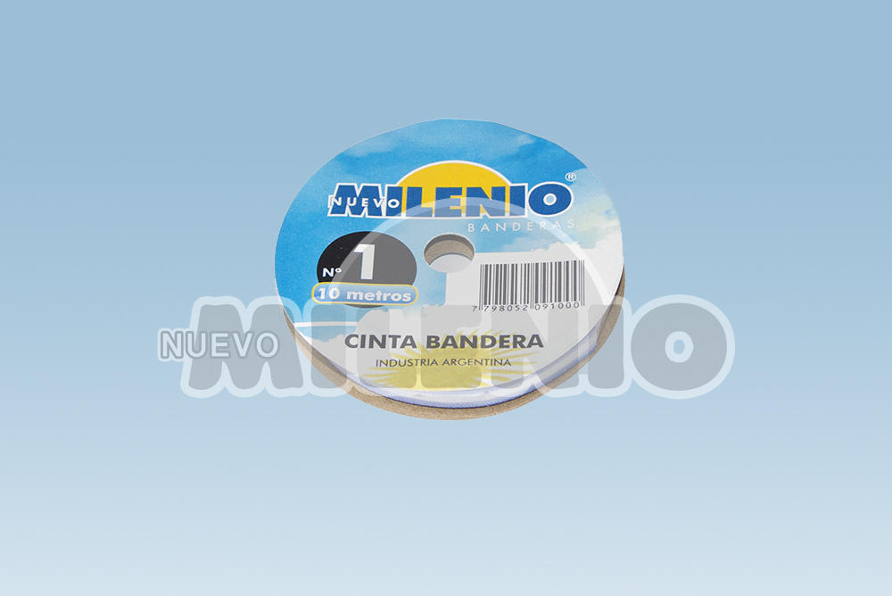 CINTA ARGENTINA Nº 1- 8 MM ANCHO 10 MTS