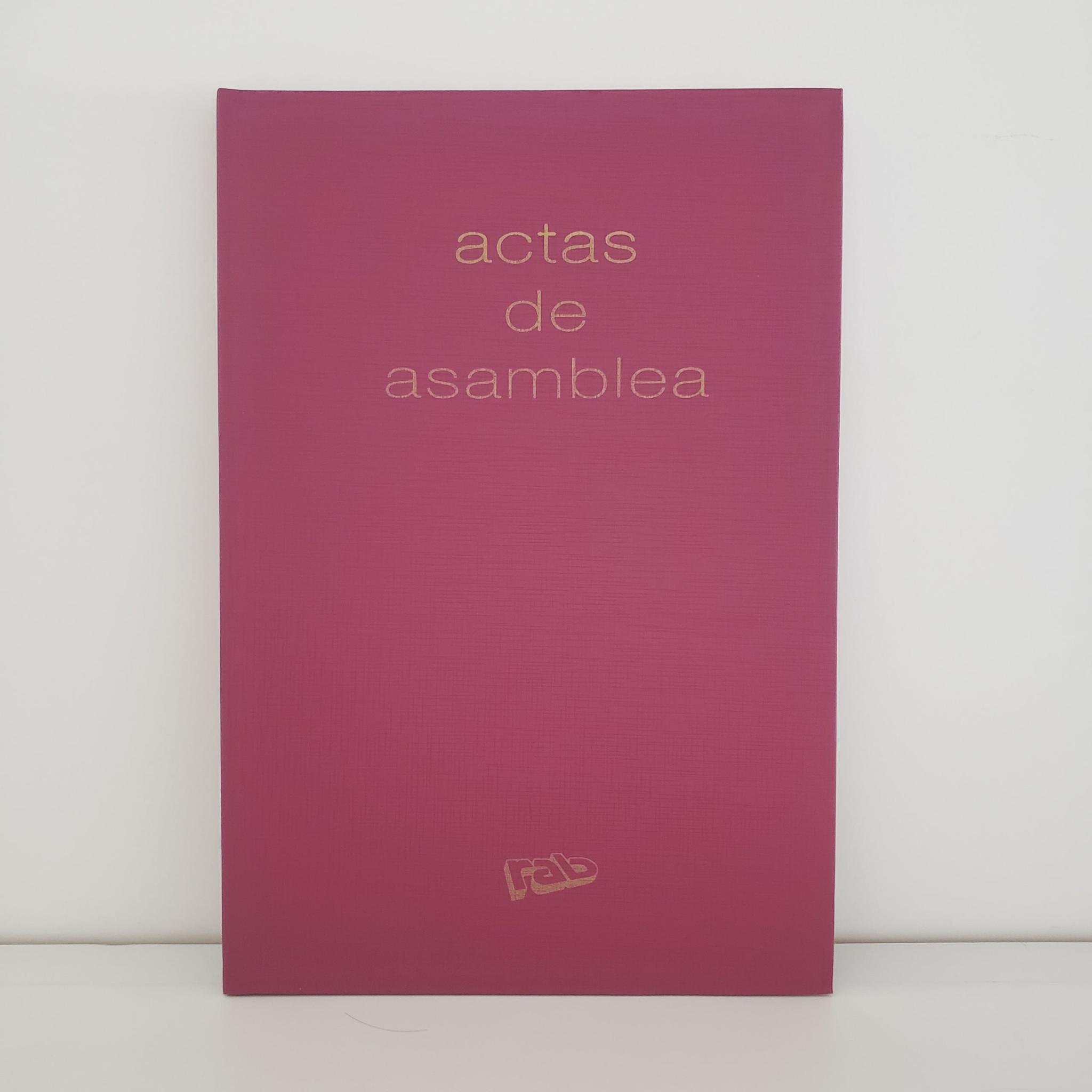 LIBRO CONTABILIDAD ACTAS DE ASAMBLEAS RAB T/D 2M-2314