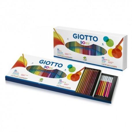 LAPICES DE COLORES 40 + 50 MARCADORES GIOTTO STILNOVO 90 PZAS. 25750000