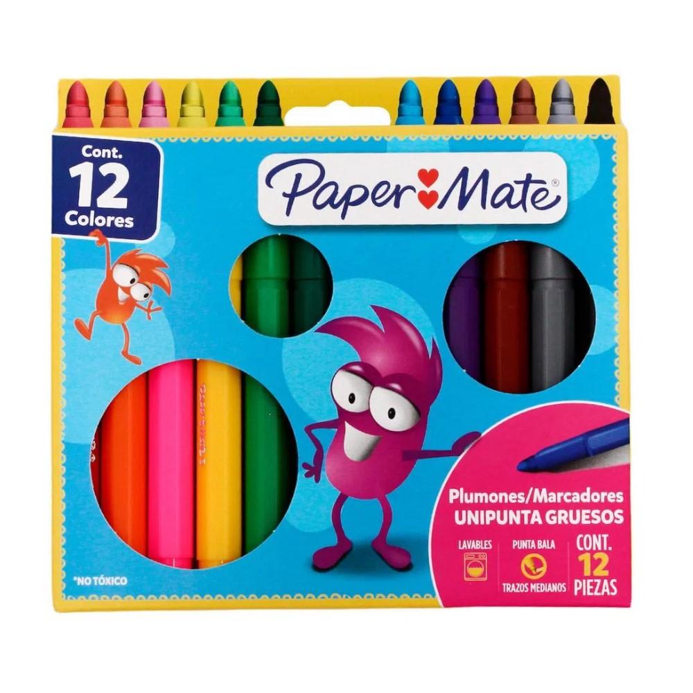 MARCADORES PAPER MATE X 12 COL JUMBO G10206