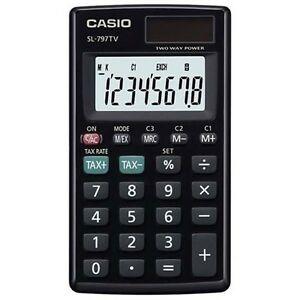 CALCULADORA CASIO 8 DIGITOS SL-797TV-BK