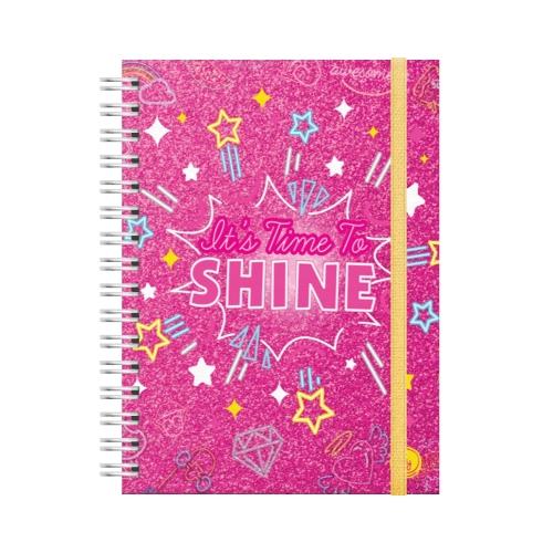 CUADERNO 14 X 20 80 HS RAY C/ESPIRAL T/D SHINE-RY1013