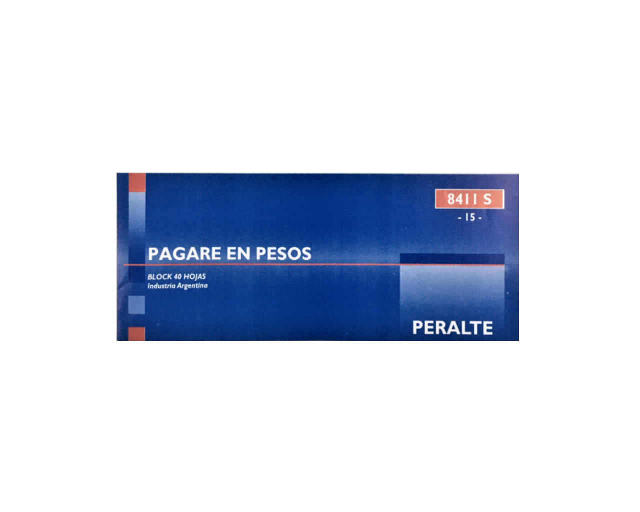 TALONARIO PERALTE PAGARE PESOS 1/2 CARTA 8411S(15)