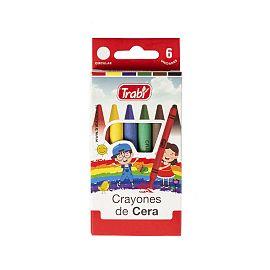 CRAYON DE CERA TRABI X 6 -TR1025