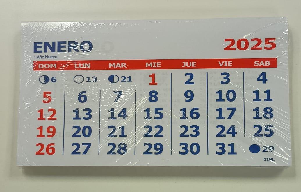 CALENDARIO MENSUAL Nº 11 X 10 (11ML)