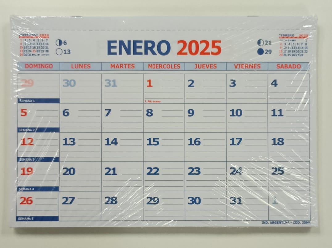 CALENDARIO MENSUAL Nº 35 X 10 (35ML)