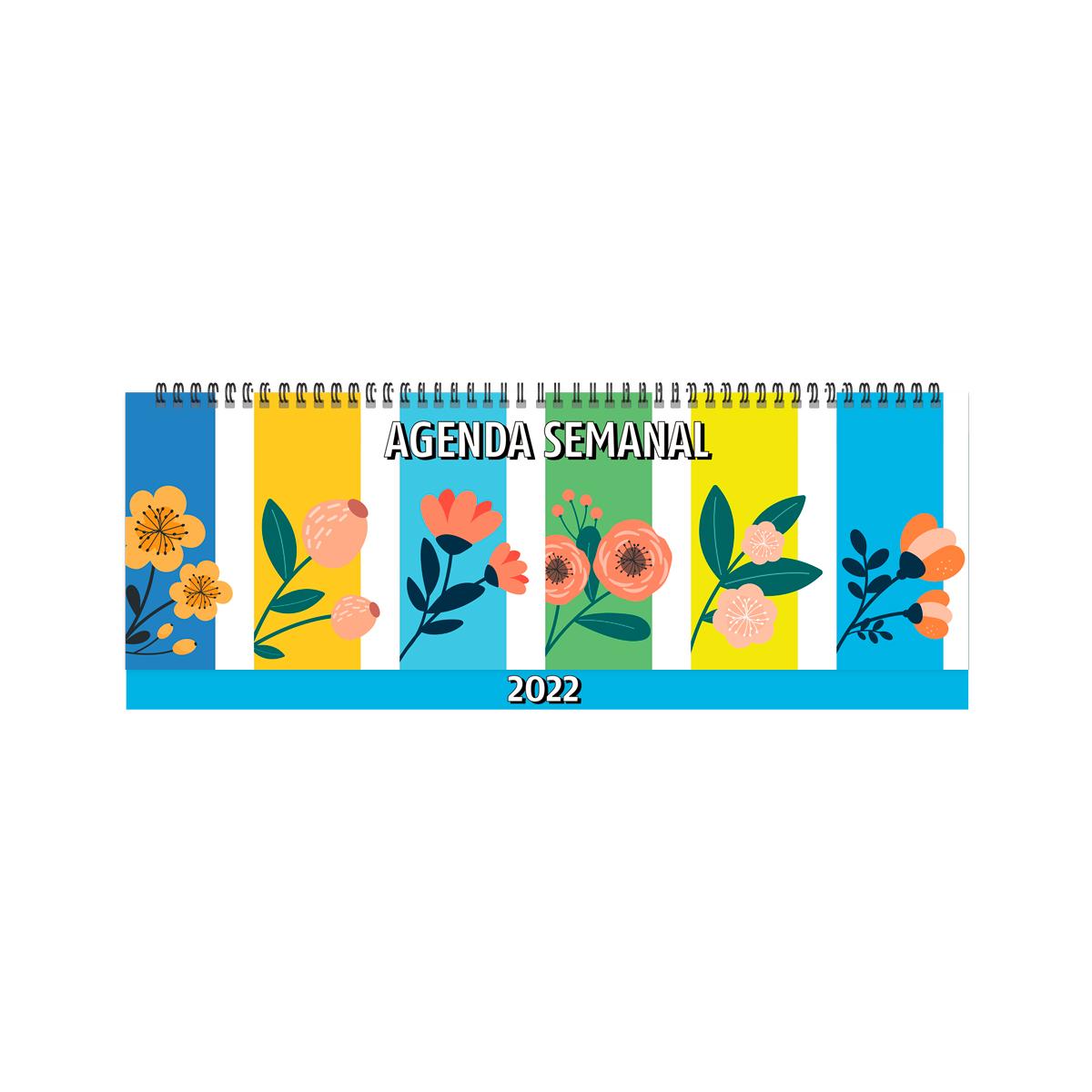 AGENDA 2025 SEMANAL APAISADA 31 X 11 CM C/ESP. FLORES (AEF)