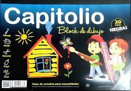 BLOCK P/DIBUJO CAPITOLIO Nº 6 NEGRO X 24 HS 6369