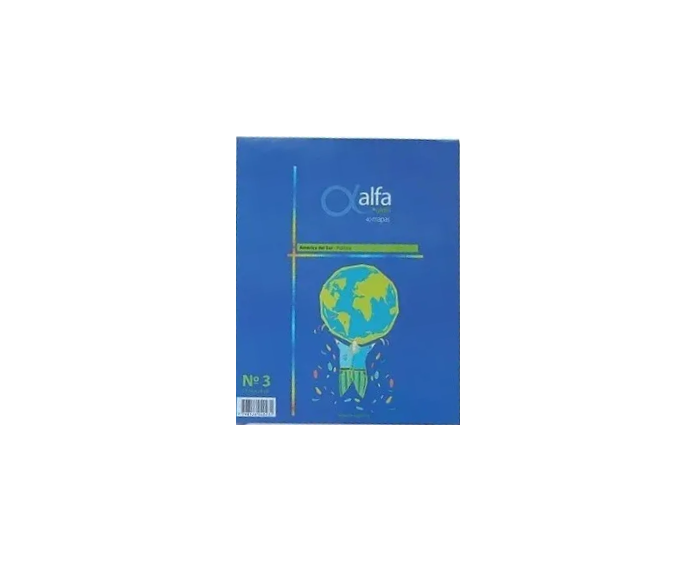 MAPA ESCOLAR Nº 3 ARGENTINA FIS-POL X 40 UN M.C./ALFA