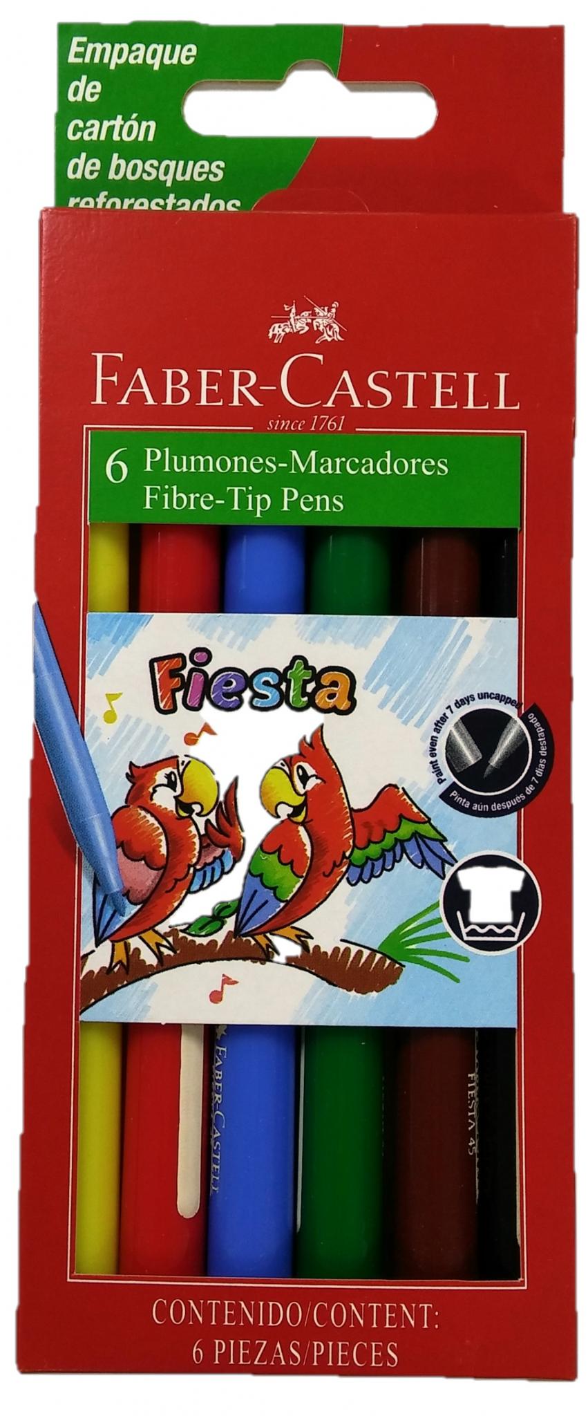 MARCADOR FABER FIESTA 45 X 6 UN-555302