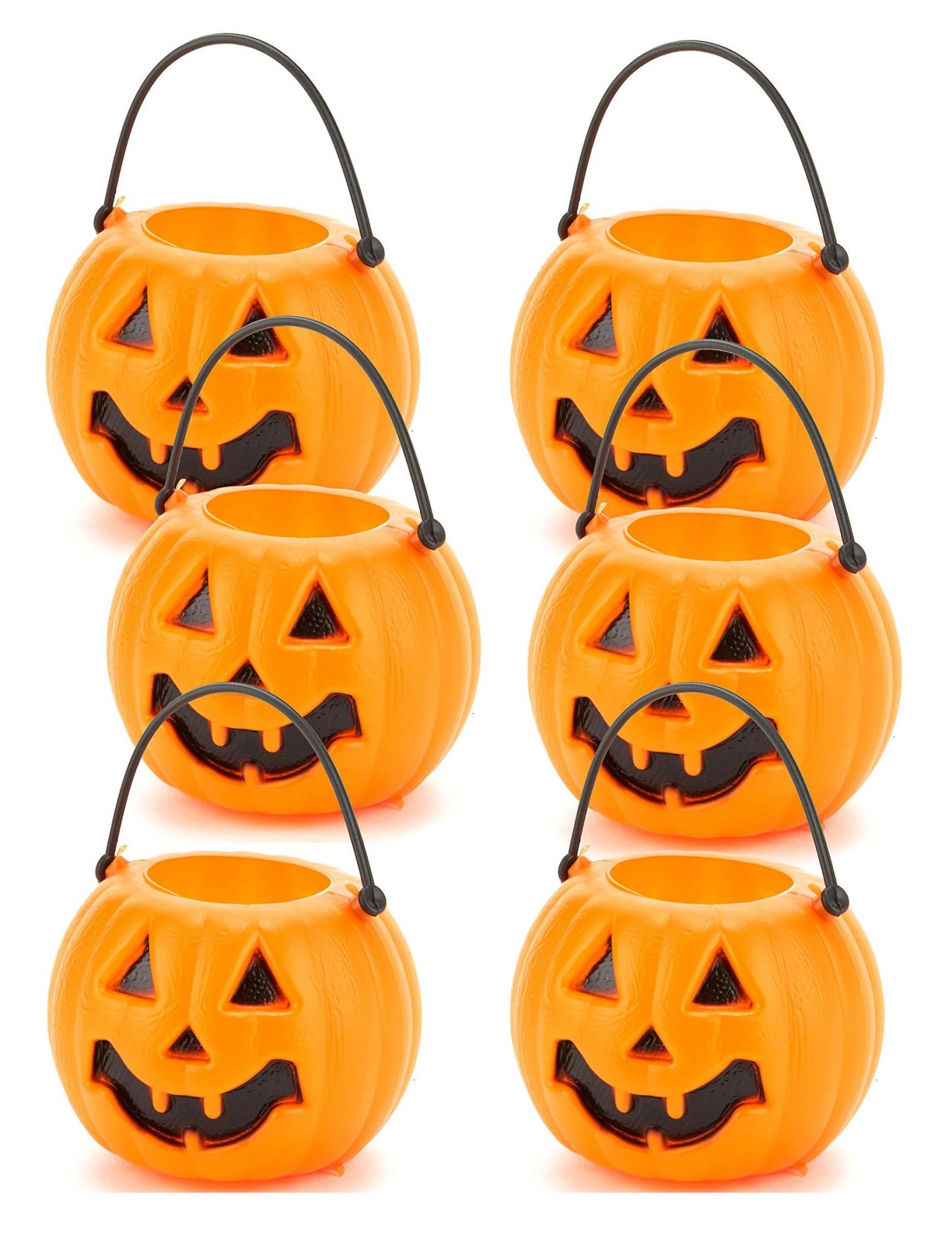 HALLOWEEN CARAMELERA MINI CALABAZA X 6-DI3606