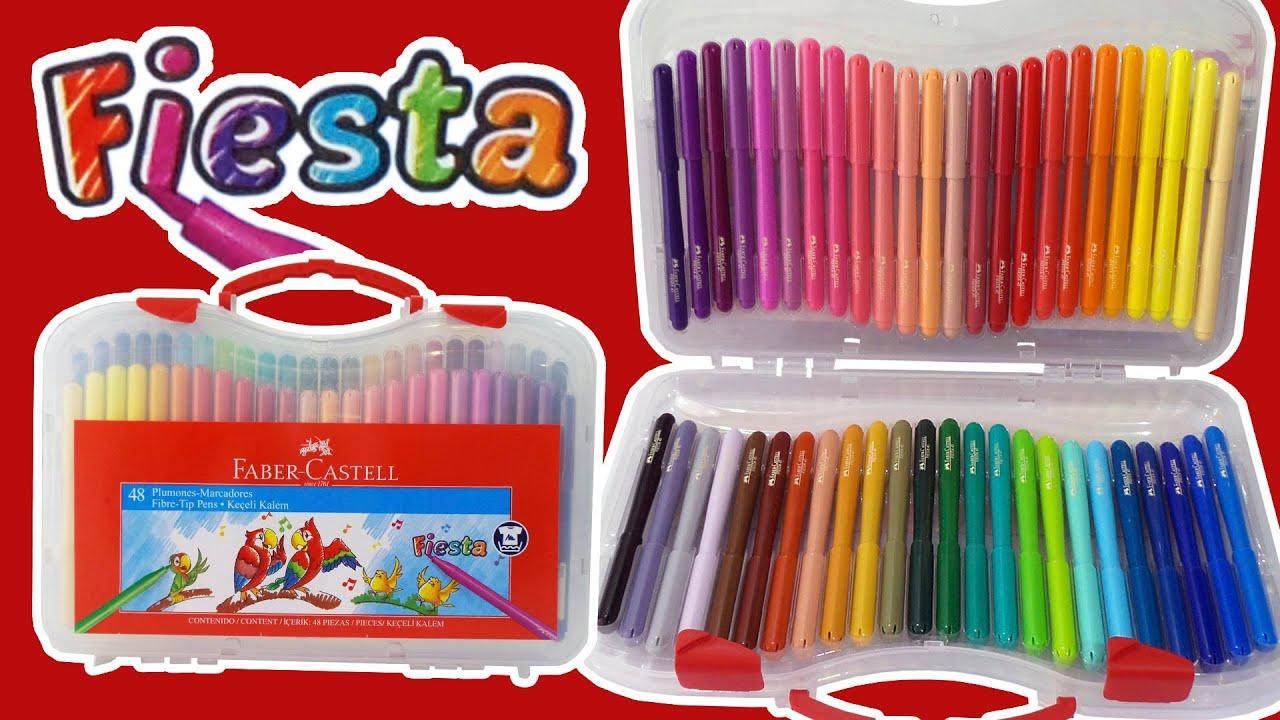 MARCADORES FABER CASTELL X 60 COL FINOS FIESTA ESTUCHE RIGIDO-555360