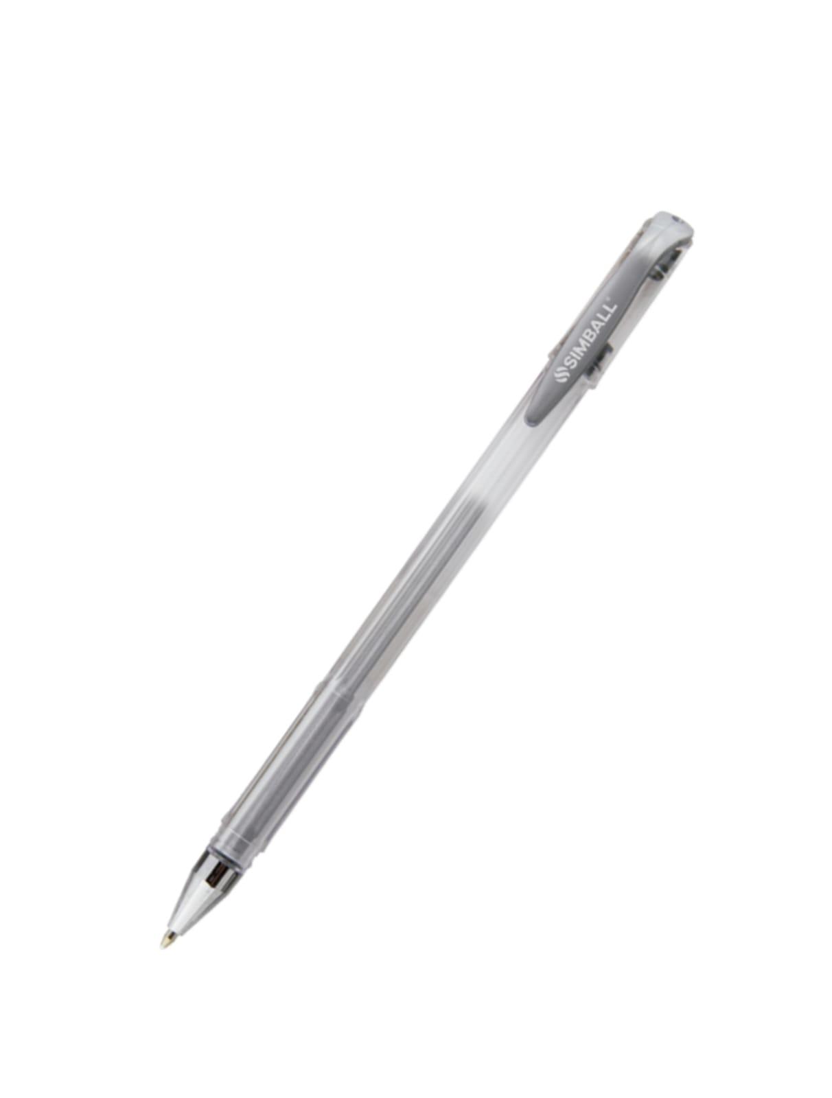 ROLLER MICRO SIMBALL POWER GEL PEN METALIZADO PLATA