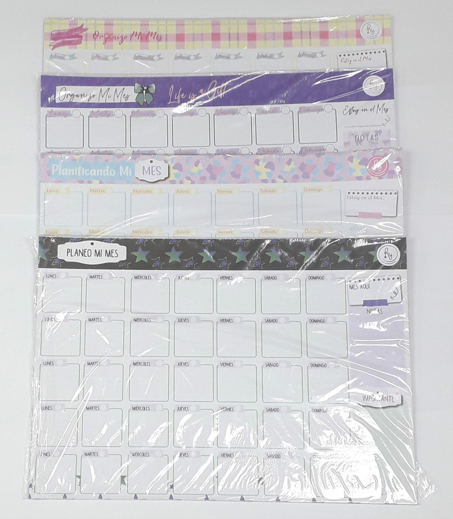 PLANNER MENSUAL A3 42 X 29.7 CM 20 HS-RY8018