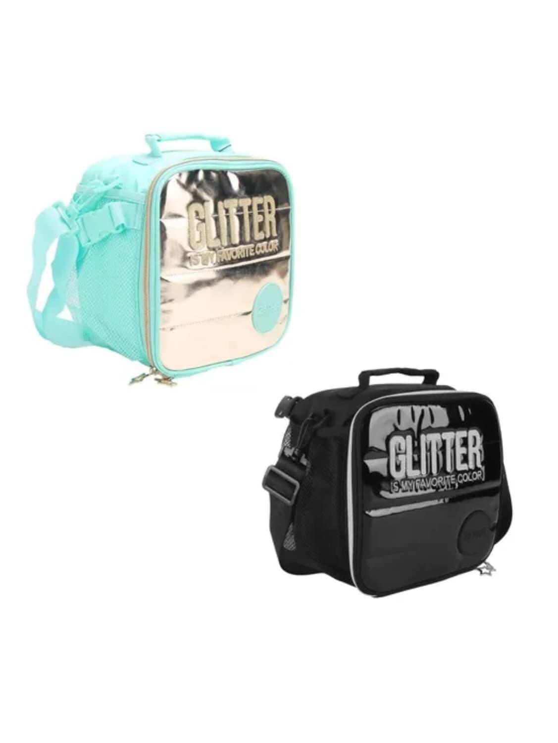 LUNCHERA ZAPHIR GLITTER NEG/CEL.- LUJD1NES24/1RSS24/1DOS24