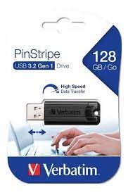 COMPUTACION PENDRIVE VERBATIM PIN STRIPE 128 GB USB 3.2-VER49319