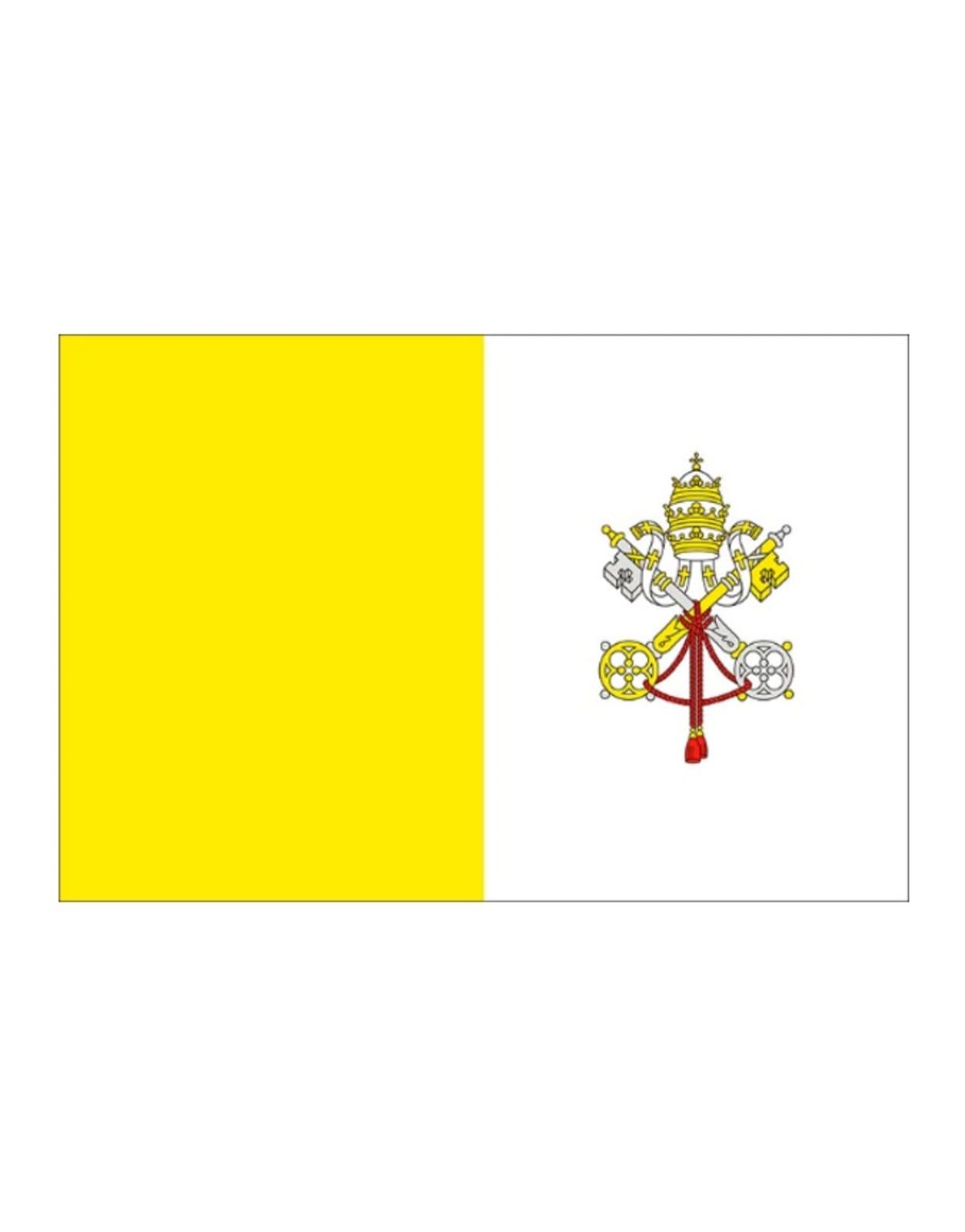 BANDERA PAPAL 60 X 90 CM