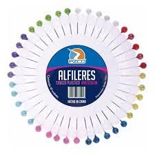 ALFILERES EZCO CABEZA DE COLOR X 6 DISCOS DE 40 UN-530102