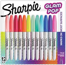 MARCADORES SHARPIE X 12 COL FINOS GLAM POP-2185230