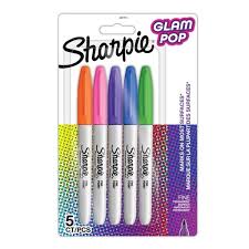 MARCADORES SHARPIE X 5 COL FINOS GLAM POP-2185230