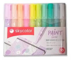 MARCADORES SKYCOLOR PAINT PASTEL  X 10 UN.- JJ205623-PA