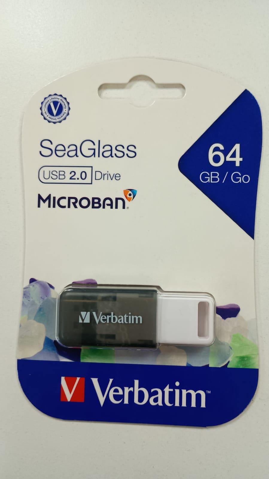 COMPUTACION PENDRIVE VERBATIM SEA GLASS 64 GB USB 2.0-VER71270