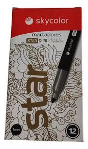 MARCADORES SKYCOLOR STAR S 76 PERM. FINO METALIZADO PLATEADO C/U- JJ20537A-S