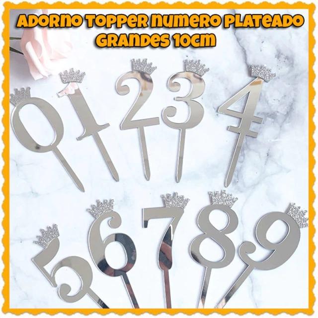 COTILLON NUMEROS PLATEADOS