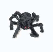 HALLOWEEN ARAÑA CON PELO 30 CM-MP2099